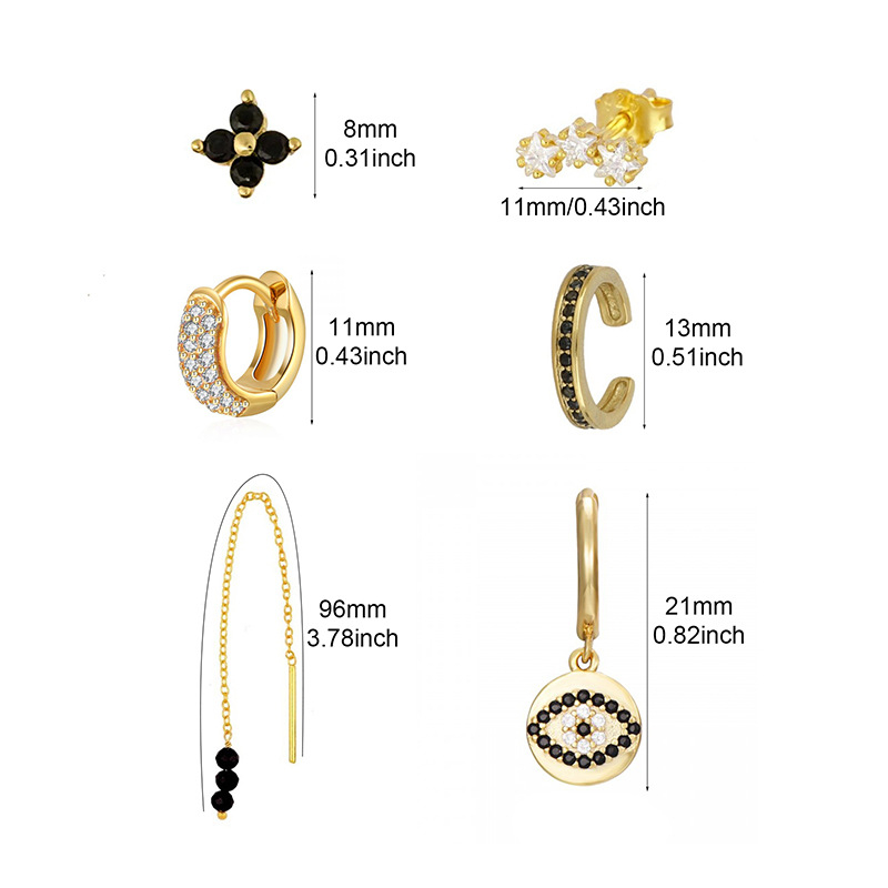 Обеци – Мед, Геометричен дизайн, Покритие с истинско злато, Универсален стил, Зима 2025