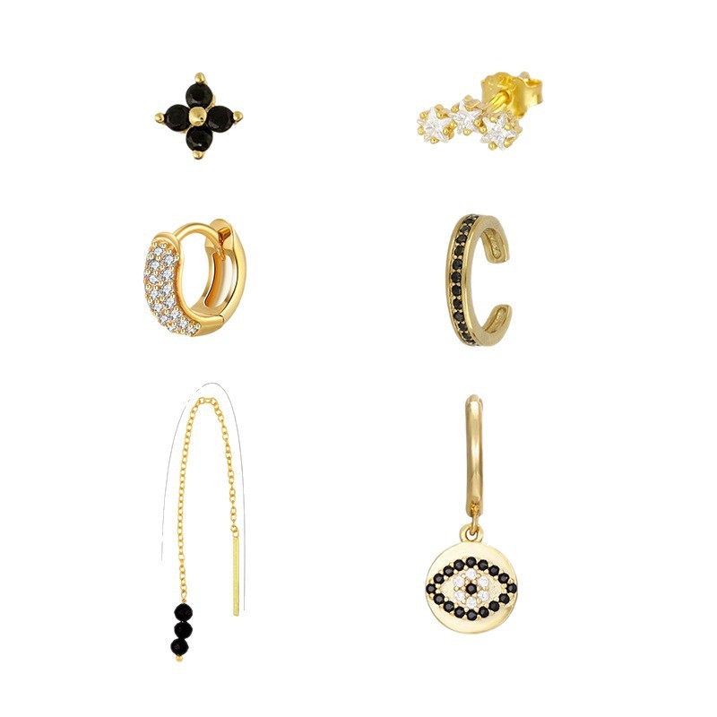 Обеци – Мед, Геометричен дизайн, Покритие с истинско злато, Универсален стил, Зима 2025