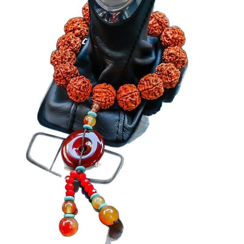Auto ukras s jade Buddha perlama i Pixiuom, crtani stil, funkcija mirisa, brend Pthred