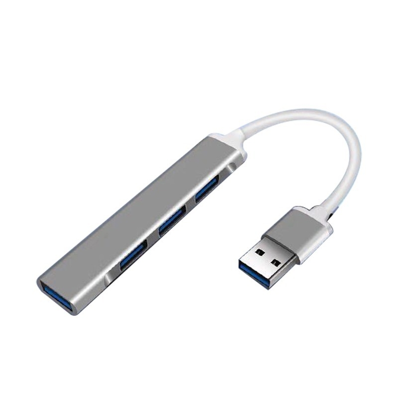 Pinyue USB-C hub, 4-u-1 USB 3.0 docking stanica, kabel duljine 19,4 cm, napajanje preko USB