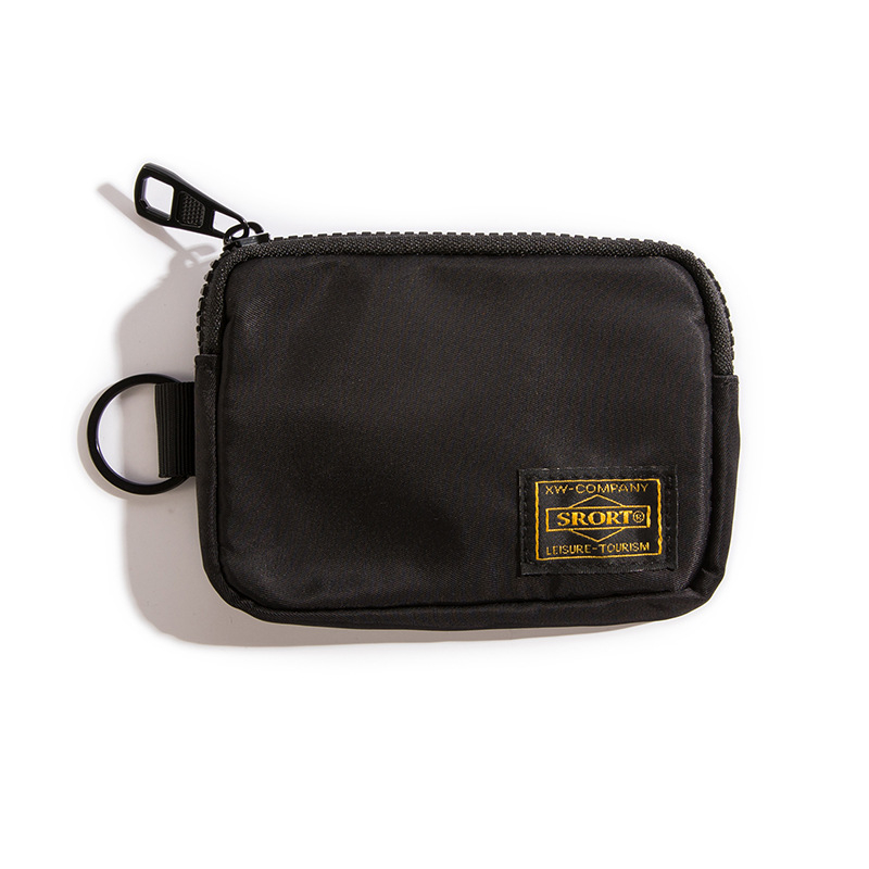 Väike rippuv kotike mündide, kõrvaklappide ja võtmete jaoks – tänavavõitu stiil, Oxford kangas, polüestri vooder, 2024 kevad, igapäevaseks kasutamiseks