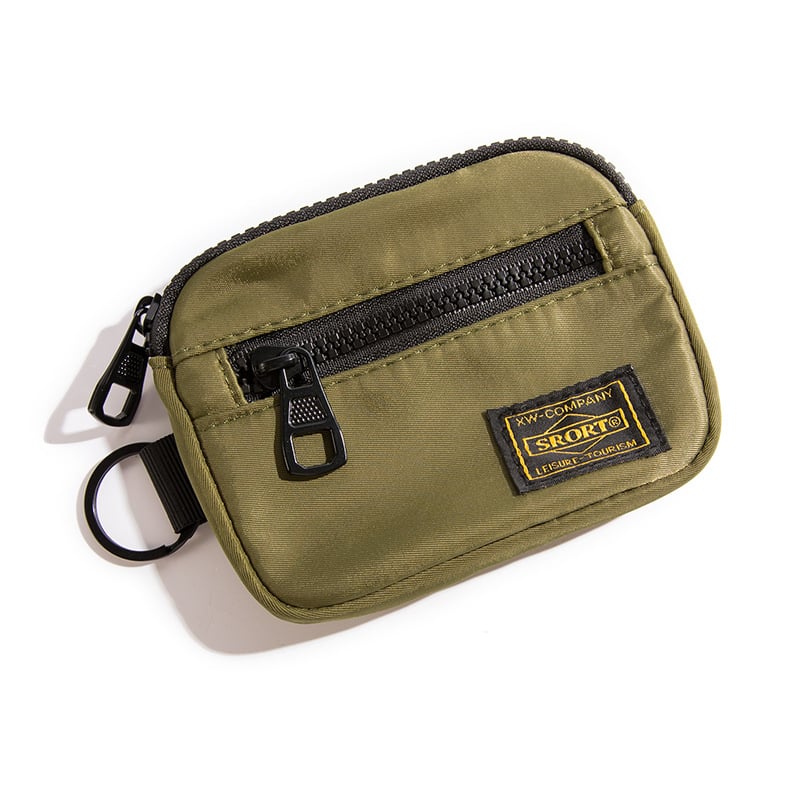 Väike rippuv kotike mündide, kõrvaklappide ja võtmete jaoks – tänavavõitu stiil, Oxford kangas, polüestri vooder, 2024 kevad, igapäevaseks kasutamiseks