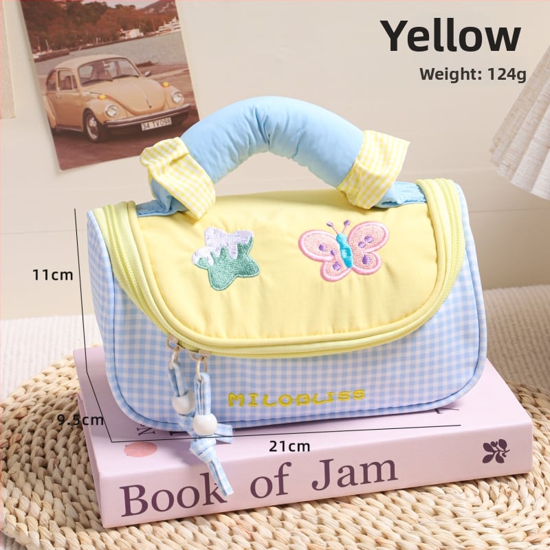 Geantă de makeup cu capacitate mare și compartimente separate, pentru călătorii de agrement, din poliester, închidere cu fermoar, pentru femei