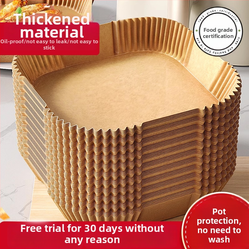 Oro fritavimo popieriaus padėklas su silikono danga, riebalams atsparus kepimo popierius, 35 g/m², prekės ženklas Xian chu zhen