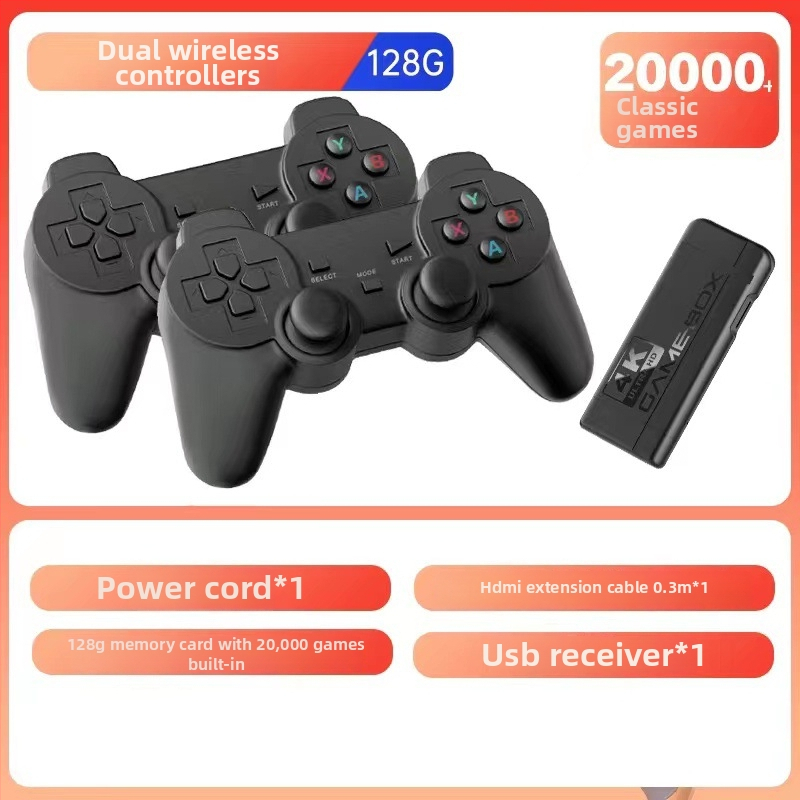 K9 bezvadu arkādes spēļu konsole 2–4 spēlētājiem, 32/64 GB, HDMI, simulatora operētājsistēma