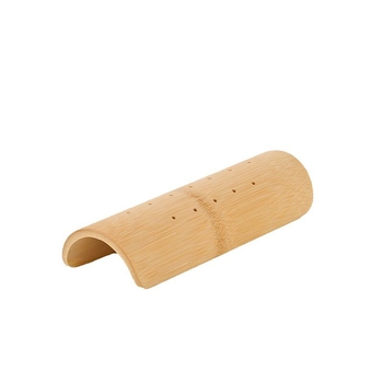 U-oblik jastuk od bambusa za podršku vrata i lumbalne regije, punjen bambusom i bambusovom tkaninom, ergonomski modern dizajn