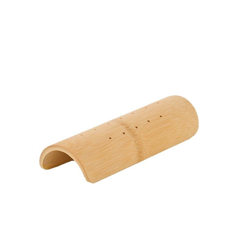 U-oblik jastuk od bambusa za podršku vrata i lumbalne regije, punjen bambusom i bambusovom tkaninom, ergonomski modern dizajn