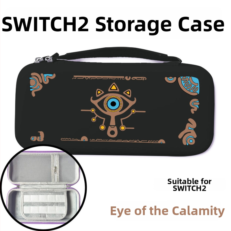 Taška na Switch 2 Nintendo Zelda z PU kože so maľovaným vzorom, nárazuvzdorná, s veľkou kapacitou
