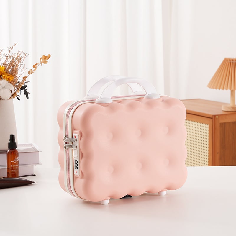 PP materiāla kosmētikas organizatora soma, svars 0,65 kg, rāvējslēdzējs, paplašināšanas slānis