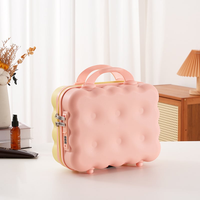 PP materiāla kosmētikas organizatora soma, svars 0,65 kg, rāvējslēdzējs, paplašināšanas slānis