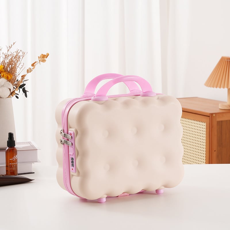 PP materiāla kosmētikas organizatora soma, svars 0,65 kg, rāvējslēdzējs, paplašināšanas slānis