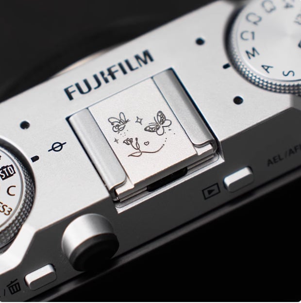 Hot shoe vāciņš kamerai Fuji X-T5 un Nikon Z30, pēc parauga pielāgojams, 6 g