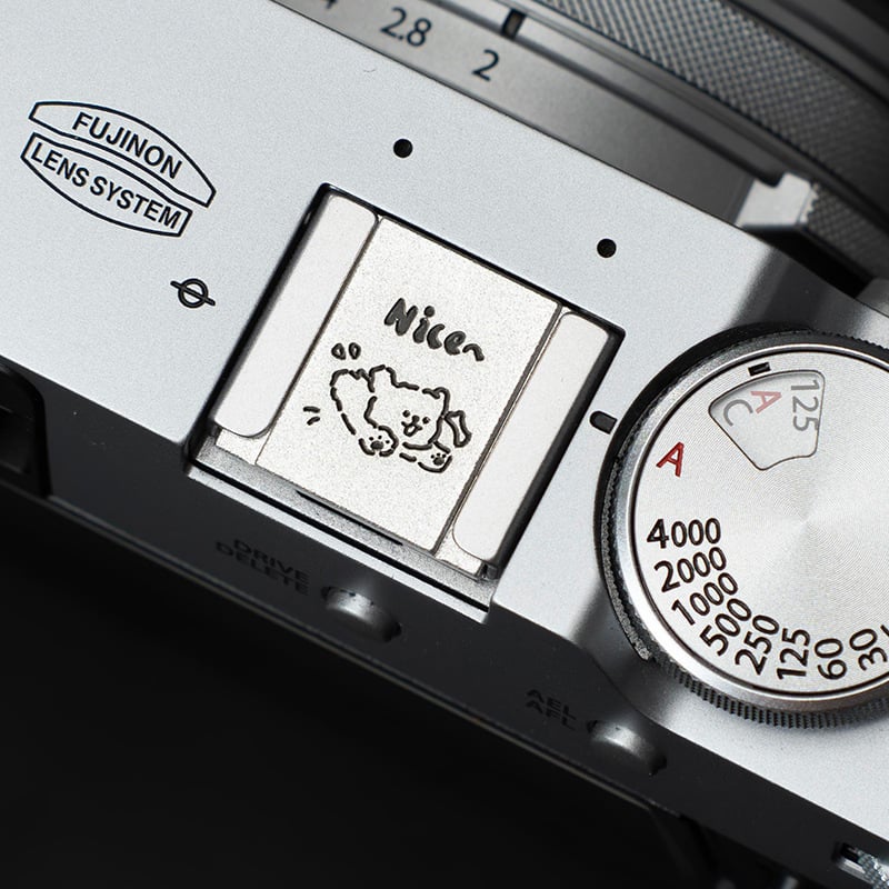 Hot shoe vāciņš kamerai Fuji X-T5 un Nikon Z30, pēc parauga pielāgojams, 6 g