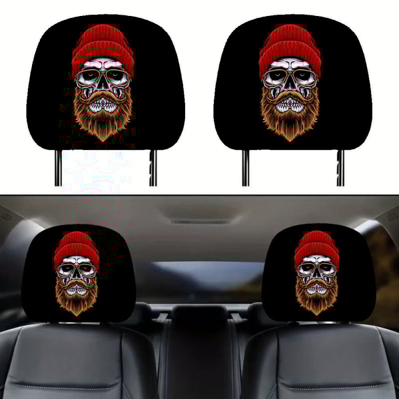 Универсален калъф за облегалка на автомобилна седалка със щампа Дядо Коледа, еластична тъкан, полиестерен пълнеж, минималистичен стил