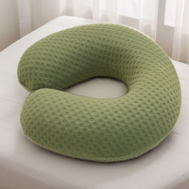 У-образна възглавница с паметна пяна, сваляема покривка, която може да се пере — дебела пухкава възглавница за козметични салони