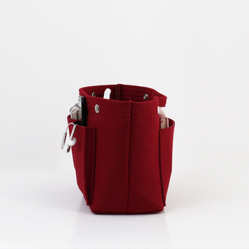 Organizator cosmetic pentru geantă – fetru plușat, unicolor, căptușeală din bumbac, respirabil și antibacterian