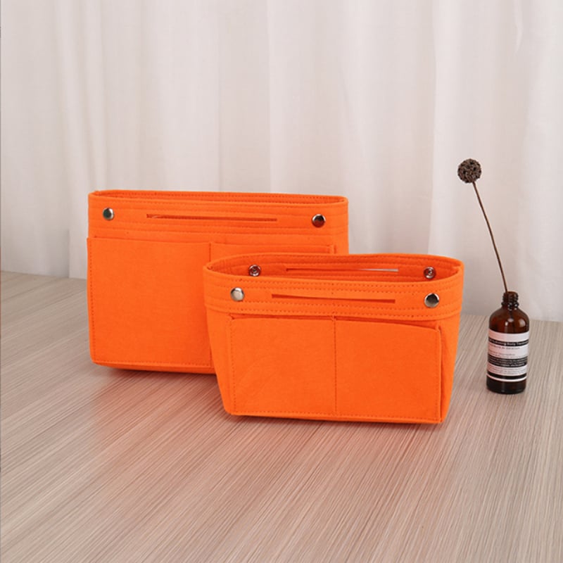 Organizator cosmetic pentru geantă – fetru plușat, unicolor, căptușeală din bumbac, respirabil și antibacterian