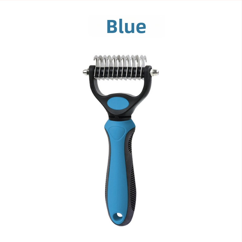 Pieptene detanglare cu dinți dubli pentru câini și pisici, loturi mici, personalizare