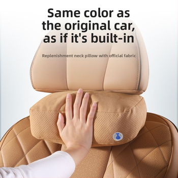 Автомобилна възглавничка за шия Tenganda – дишаща велурова повърхност, пълнител биологичен велур, висока дихателност и комфорт, универсална за всички сезони