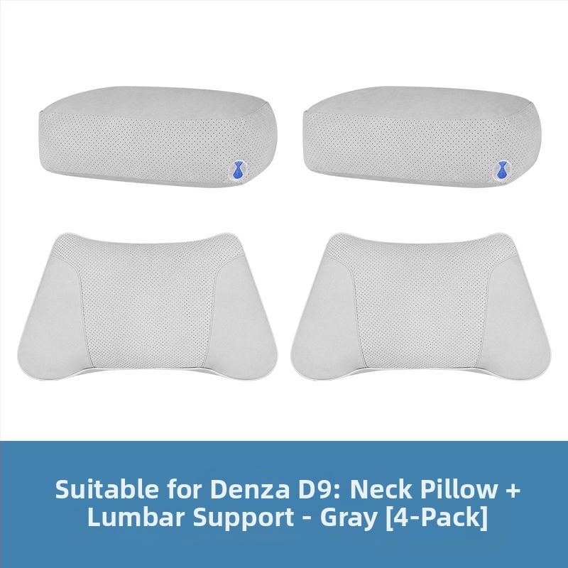 Автомобилна възглавничка за шия Tenganda – дишаща велурова повърхност, пълнител биологичен велур, висока дихателност и комфорт, универсална за всички сезони