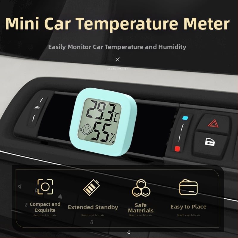 Автомобилен измервател на температурата на охлаждащата течност с регулируем ъгъл на дисплея