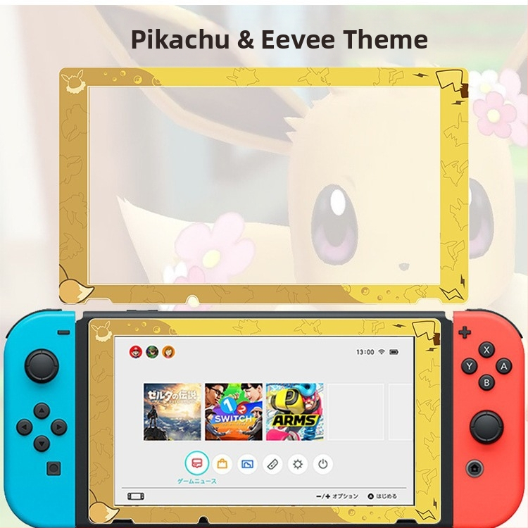 Protecție ecran Switch – folie tempered, 9H nanofilm, 0,5 mm, 96% transparență, model Zelda, pentru Nintendo Switch și Switch Endurance Edition
