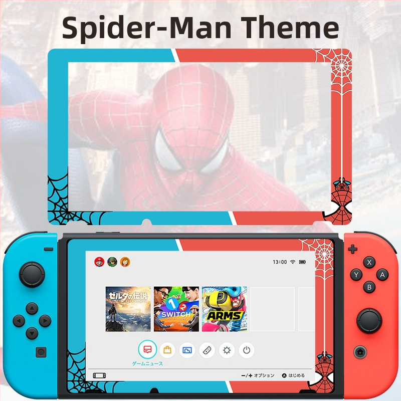 Protecție ecran Switch – folie tempered, 9H nanofilm, 0,5 mm, 96% transparență, model Zelda, pentru Nintendo Switch și Switch Endurance Edition