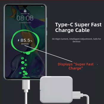 Kainuo Huawei Mate30 γρήγορη κεφαλή φόρτισης με αναδιπλούμενο σιλικόν, 40W, 5A