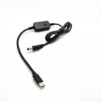 PD állítható Type-C férfi–DC tápkábel, 5-12-20V, 1,2 m, optikai modemhez, routerhez és laptophoz