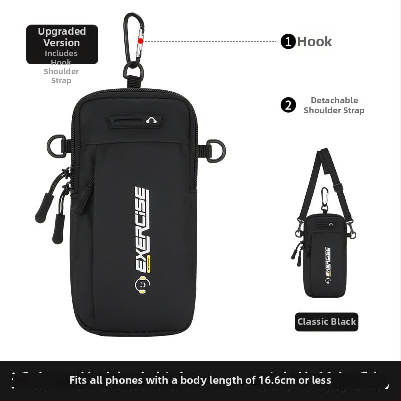 Унисекс арм-баг за телефон за фитнес и бягане, дишащ Corduroy материал, подходящ за колоездене