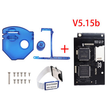 Dreamcast GDEMU V5.15B optikai meghajtó panel kártyaolvasóval és SD-kártya bővítő tartóval