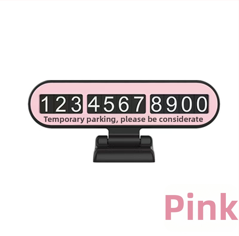 Parkovacia tabuľka - roztomilý dámsky dizajn, dočasné číslo na auto, model V007, plast