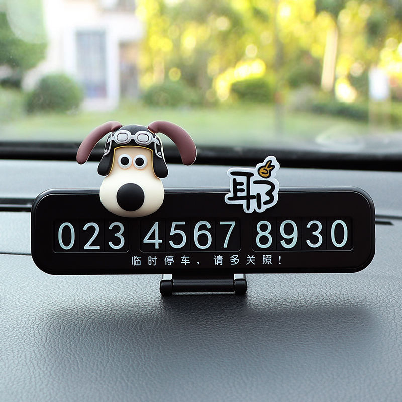 Parkovacia tabuľka - roztomilý dámsky dizajn, dočasné číslo na auto, model V007, plast