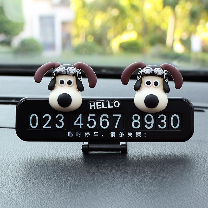 Parkovacia tabuľka - roztomilý dámsky dizajn, dočasné číslo na auto, model V007, plast