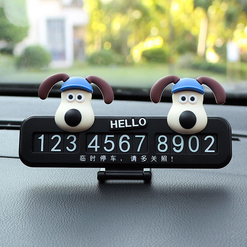 Parkovacia tabuľka - roztomilý dámsky dizajn, dočasné číslo na auto, model V007, plast
