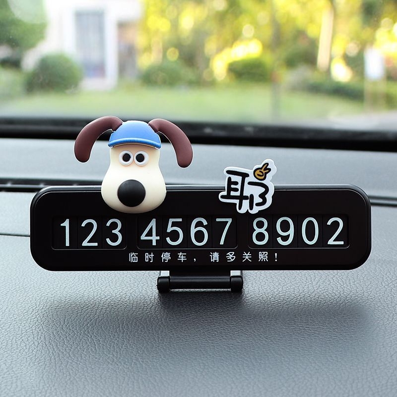 Parkovacia tabuľka - roztomilý dámsky dizajn, dočasné číslo na auto, model V007, plast