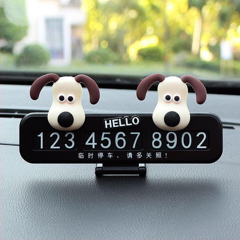 Parkovacia tabuľka - roztomilý dámsky dizajn, dočasné číslo na auto, model V007, plast