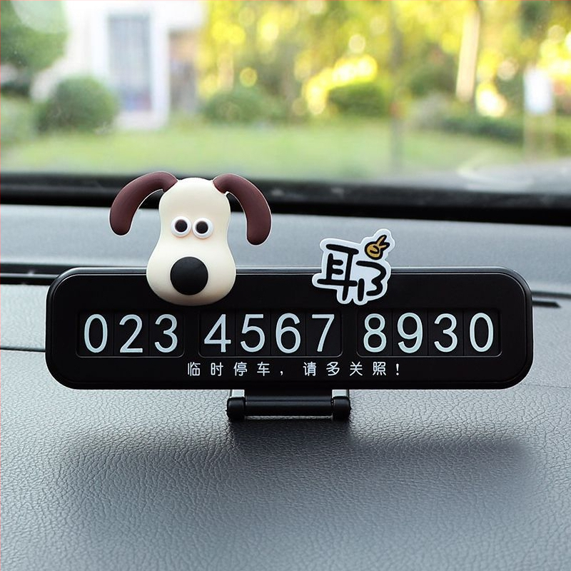 Parkovacia tabuľka - roztomilý dámsky dizajn, dočasné číslo na auto, model V007, plast