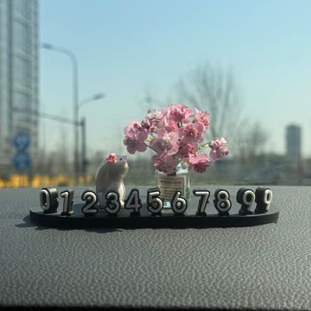 Автомобилен интериорен аксесоар: номер за паркиране за кола, модел LSSAOL, марка Mi meow, материал: друг, персонализиране: възможно