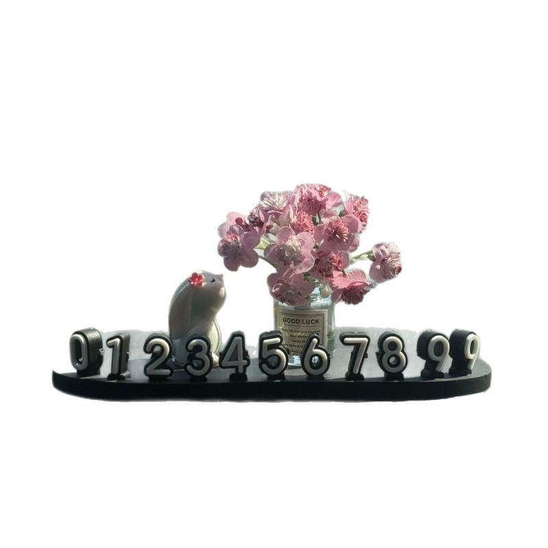 Автомобилен интериорен аксесоар: номер за паркиране за кола, модел LSSAOL, марка Mi meow, материал: друг, персонализиране: възможно