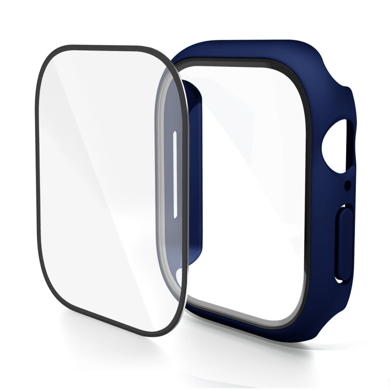 KEMOKA θήκη προστασίας για smartwatch με ενσωματωμένο PC περίβλημα και tempered φιλμ, συμβατή με iWatch 11 και S10