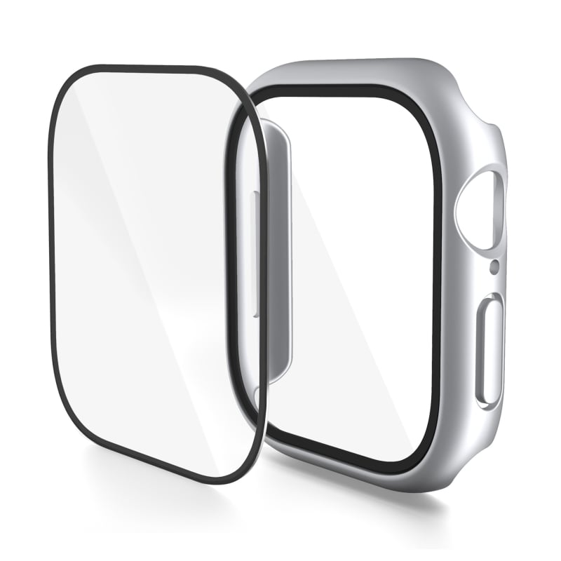 KEMOKA θήκη προστασίας για smartwatch με ενσωματωμένο PC περίβλημα και tempered φιλμ, συμβατή με iWatch 11 και S10