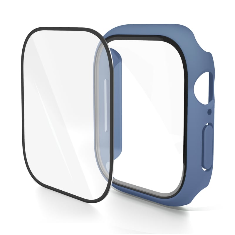 KEMOKA θήκη προστασίας για smartwatch με ενσωματωμένο PC περίβλημα και tempered φιλμ, συμβατή με iWatch 11 και S10