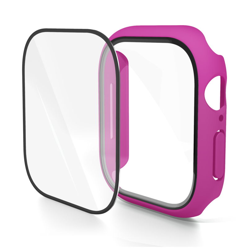 KEMOKA θήκη προστασίας για smartwatch με ενσωματωμένο PC περίβλημα και tempered φιλμ, συμβατή με iWatch 11 και S10