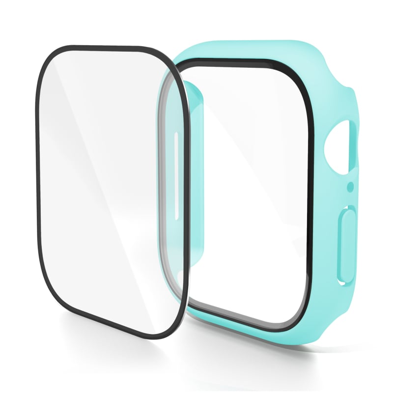 KEMOKA θήκη προστασίας για smartwatch με ενσωματωμένο PC περίβλημα και tempered φιλμ, συμβατή με iWatch 11 και S10