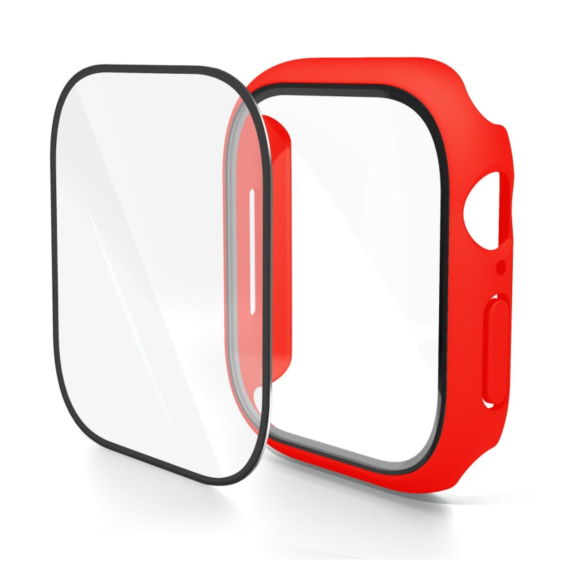 KEMOKA θήκη προστασίας για smartwatch με ενσωματωμένο PC περίβλημα και tempered φιλμ, συμβατή με iWatch 11 και S10