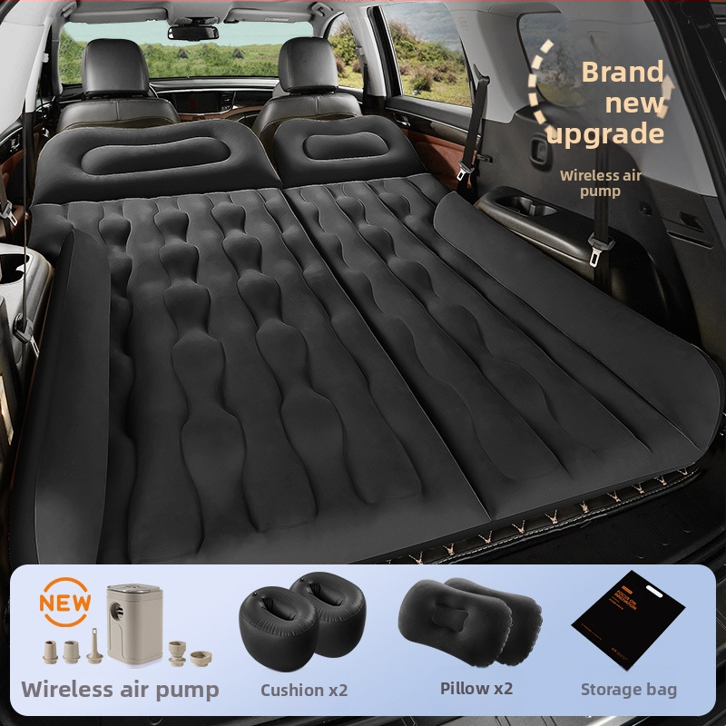 Автомобилна надуваема постелка за SUV - двойно използване за пътуване и къмпинг, модел 13100TM, максимална товароподемност 400 кг, електрическа помпа