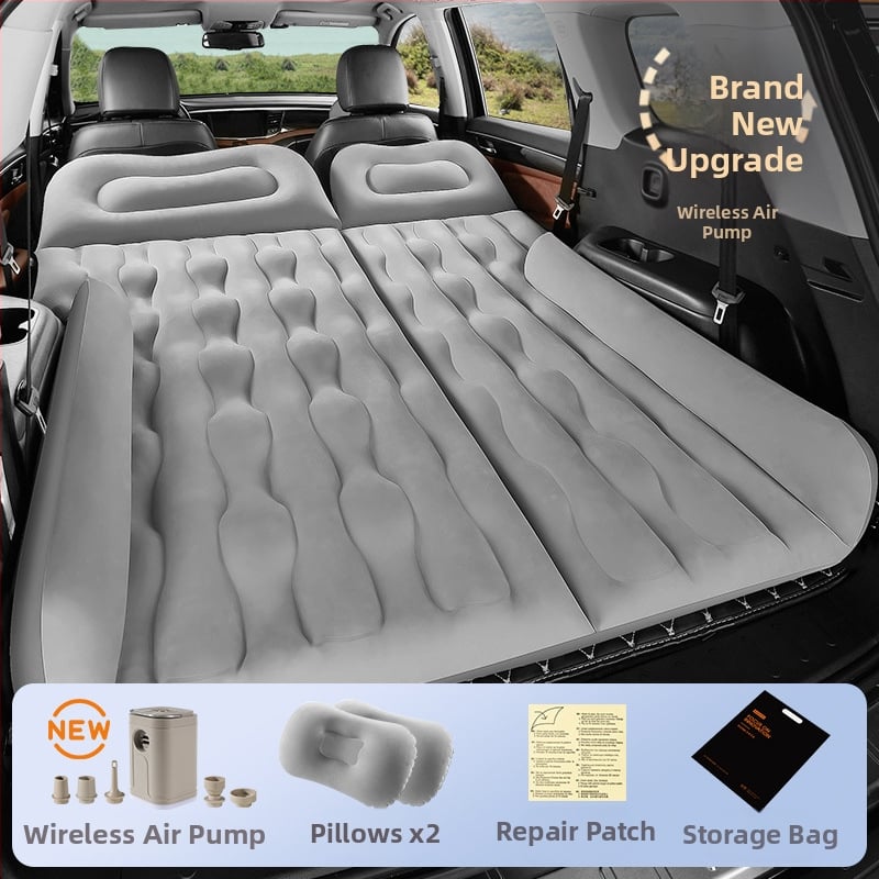 Автомобилна надуваема постелка за SUV - двойно използване за пътуване и къмпинг, модел 13100TM, максимална товароподемност 400 кг, електрическа помпа