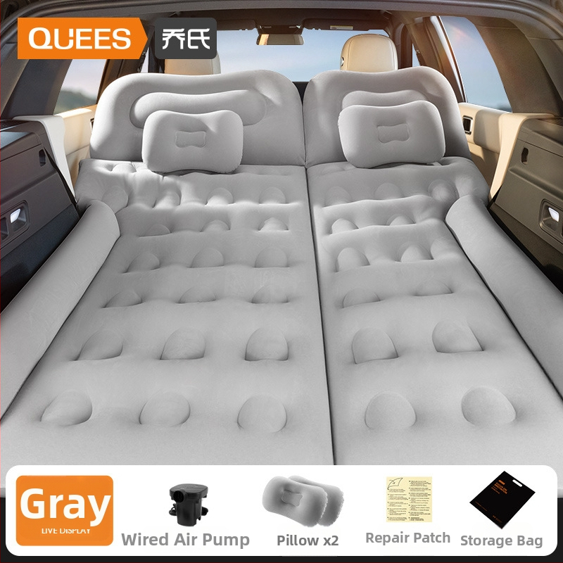 Автомобилна надуваема постелка за SUV - двойно използване за пътуване и къмпинг, модел 13100TM, максимална товароподемност 400 кг, електрическа помпа