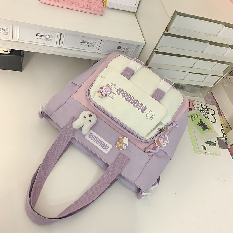 Najlonski ruksak za učenike, unisex, stil mladenačkog kampusa, prozračna podstava od poliestera, velika kapaciteta